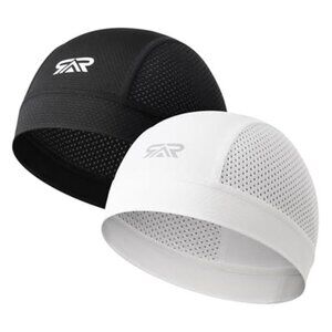 Cooling Mesh Skull Cap 2Pack Helmet Liner Sweat Wicking Quick Dry Men Women